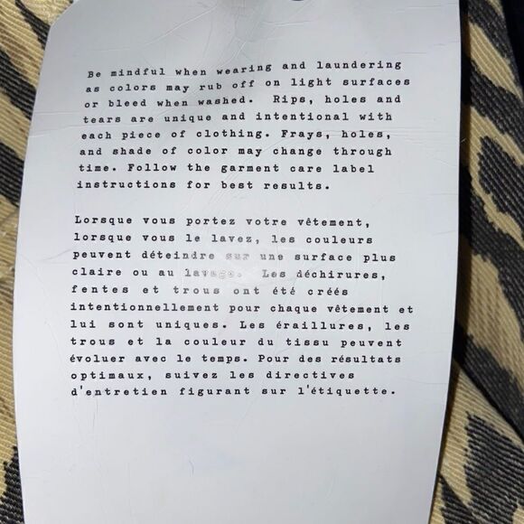 Current Elliot The Ruby Crop Zebra Print Jean sz 23‎ - Picture 10 of 11